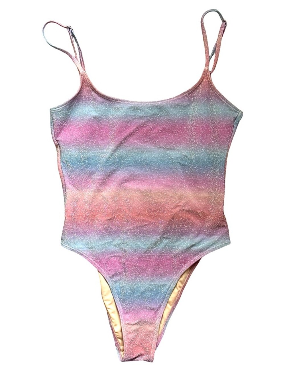 GREAT CONDTN HOT GIRL SUMMER Glitter Ombré Swimsuit (large)